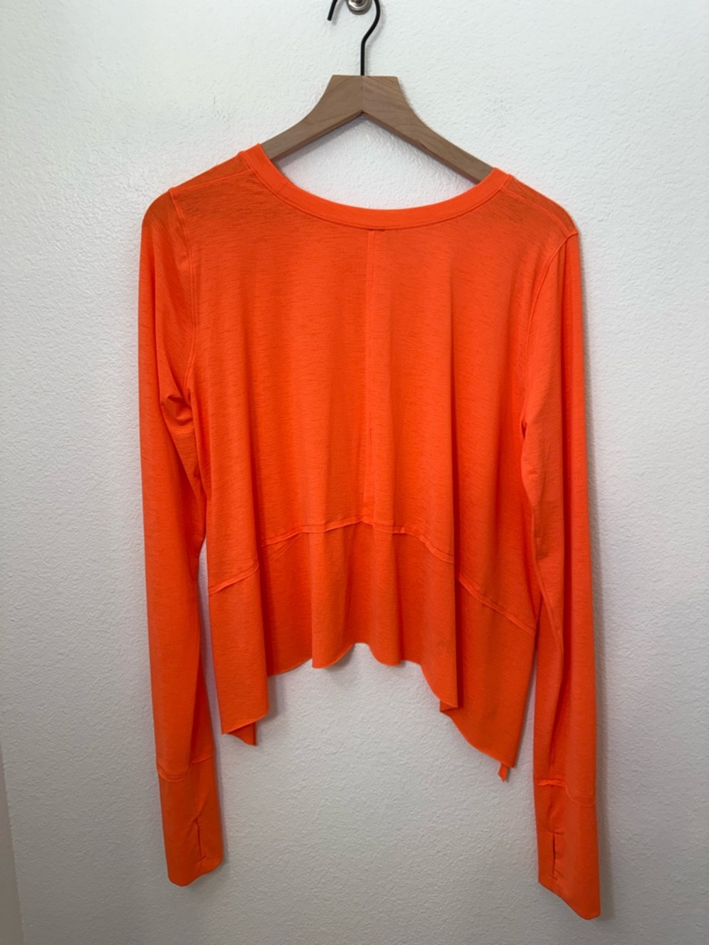 Free People Movement Tempo Long Sleeve Tee Orange Medium - Picture 4 of 10